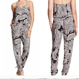 Banana Republic paisley jump suit size 2